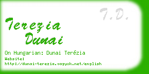 terezia dunai business card